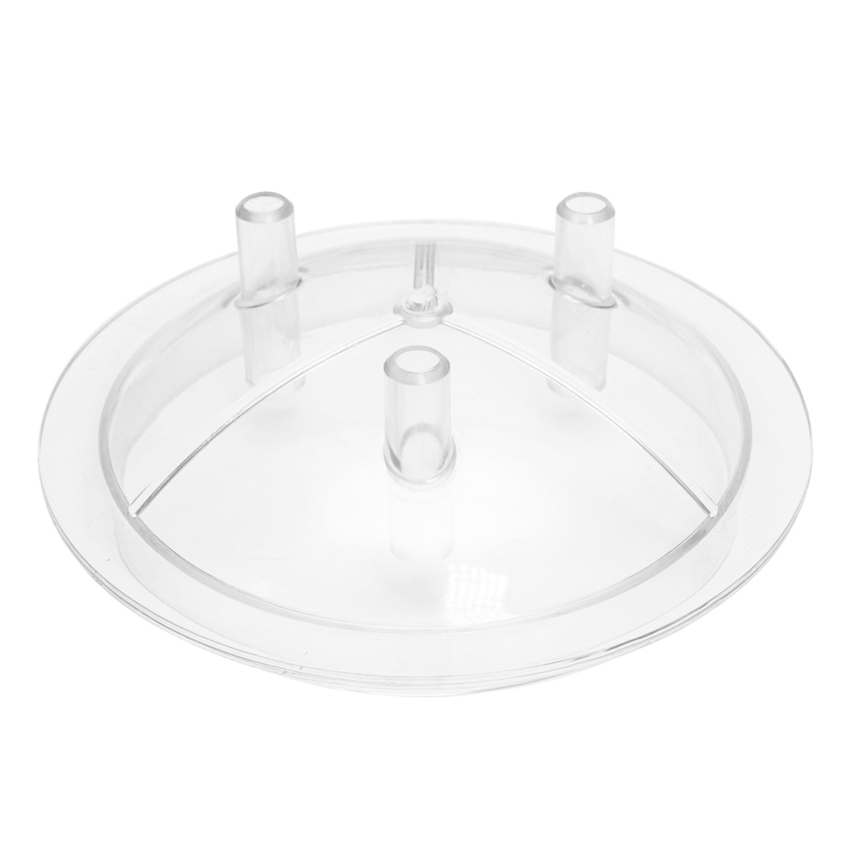 Transparent lid for 40L bottle with 3 outlets for cow milking machine Breckner Germany